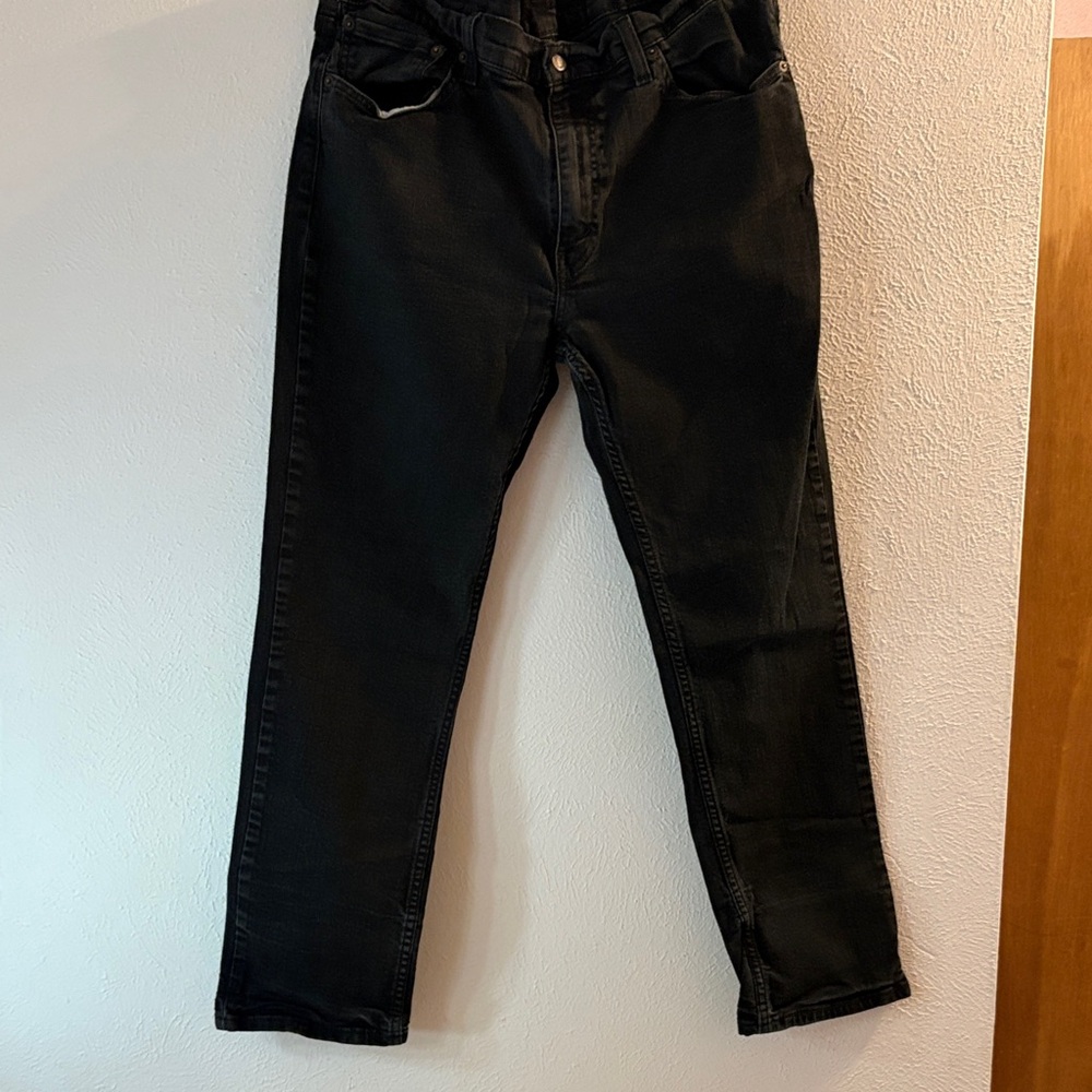 Classic Black Straight-Leg Men's Jeans